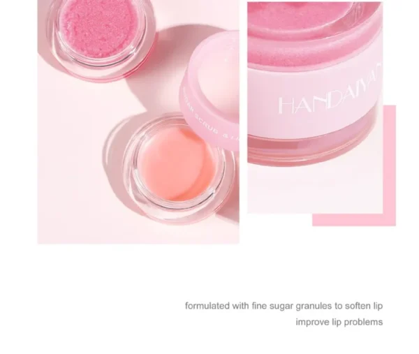 HANDAIYAN - 2 In 1 Sugar Scrub & Lip Repair Mask
