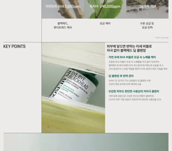 SOME BY MI - Bye Bye Blackhead 30 Days Miracle Green Tea Tox Bubble Cleanser