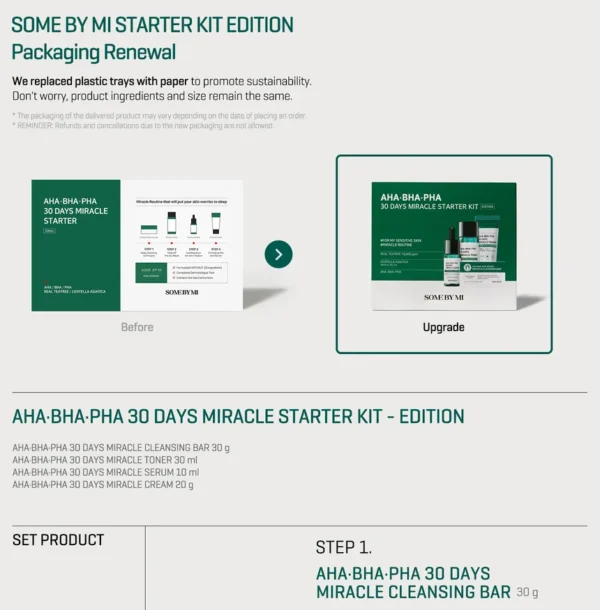 SOME BY MI - AHA, BHA, PHA 30 Days Miracle Starter Set