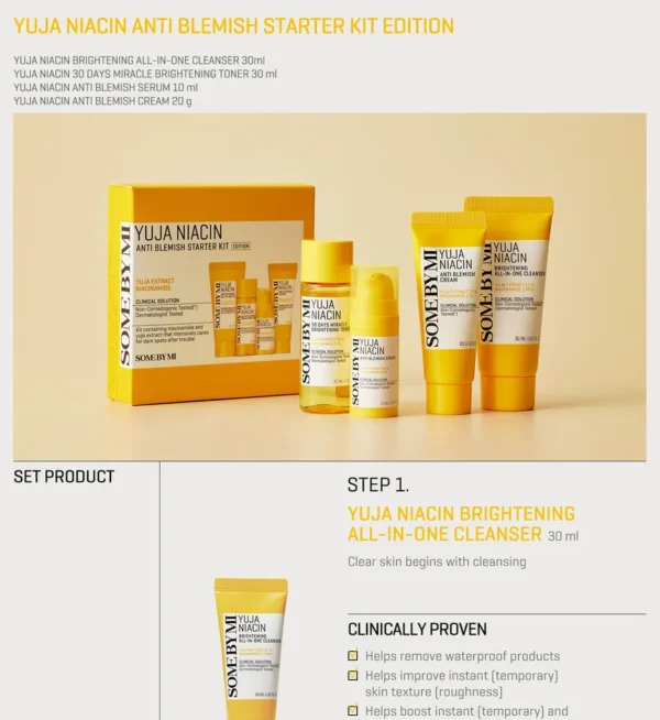 SOME BY MI - Yuja Niacin Anti Blemish Starter Kit