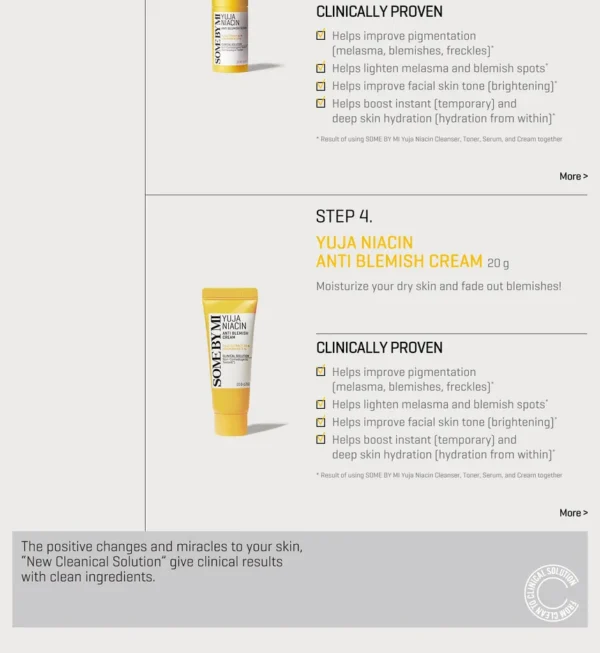 SOME BY MI - Yuja Niacin Anti Blemish Starter Kit