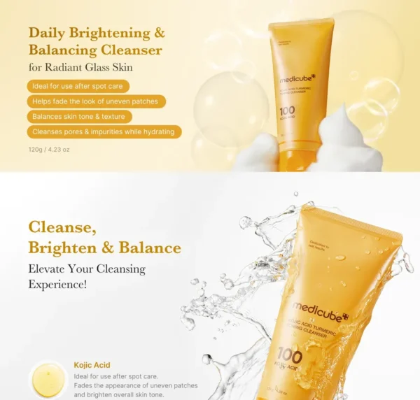 medicube - Kojic Acid Turmeric Toning Cleanser