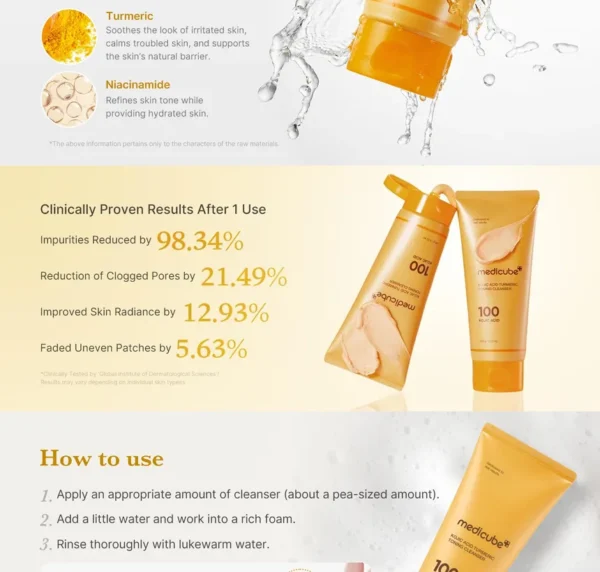 medicube - Kojic Acid Turmeric Toning Cleanser