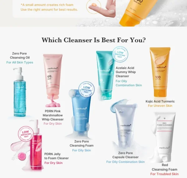 medicube - Kojic Acid Turmeric Toning Cleanser