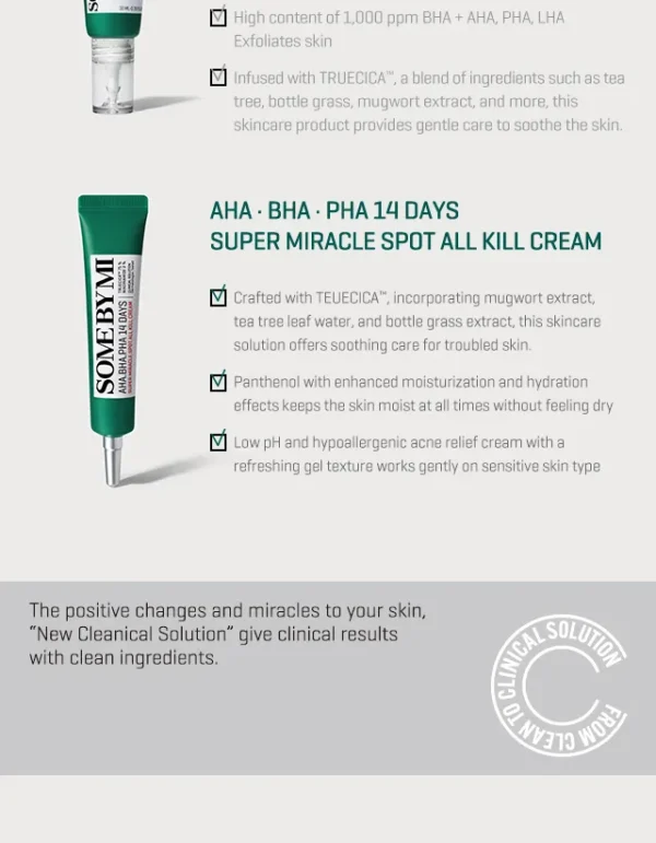 SOME BY MI - AHA, BHA, PHA 14 Days Super Miracle Spot All Kill Cream