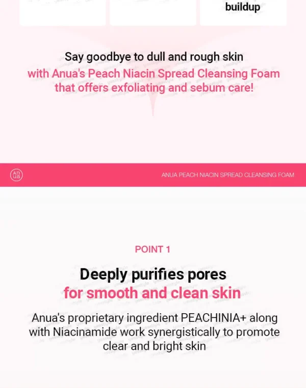 Anua - Peach Niacin Spread Cleansing Foam